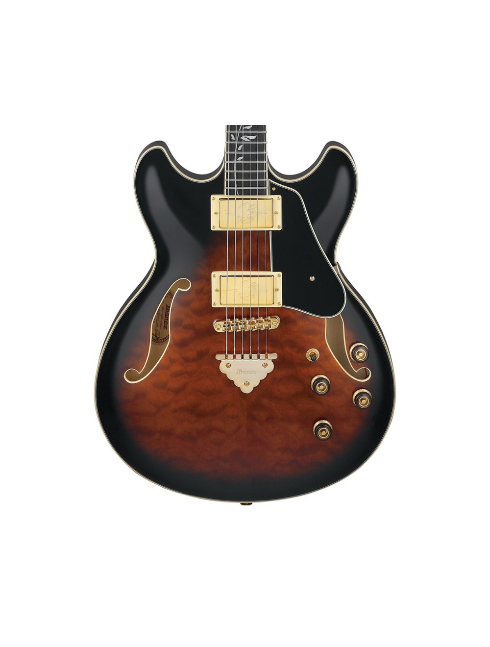 Used Ibanez AS93QMSPDBS AS Artcore Expressionist - Dark Brown Sunburst
