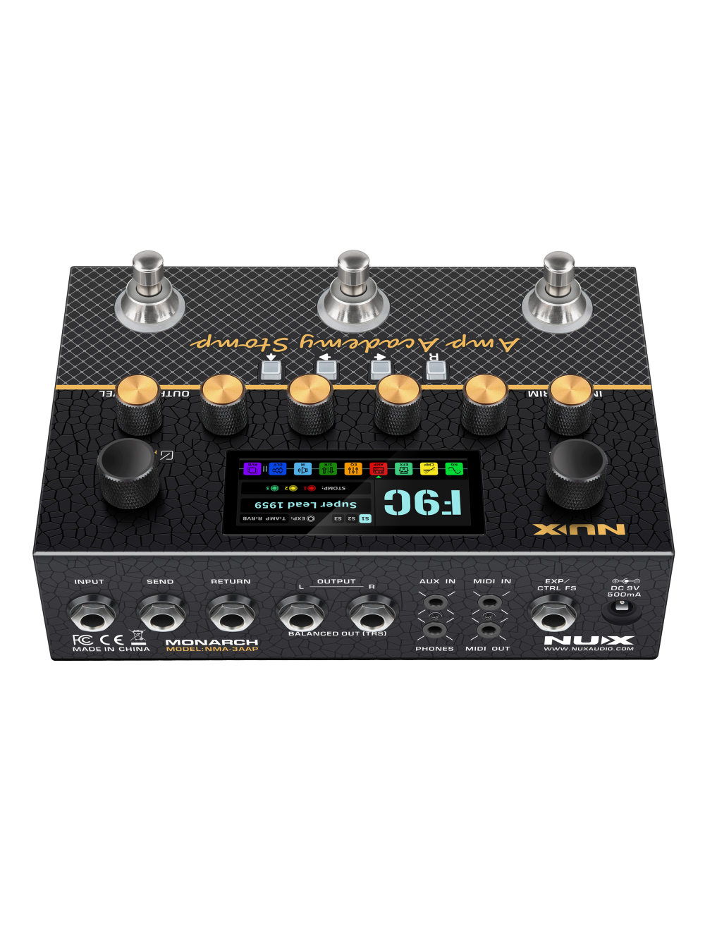 NUX NMA-3AAP Amp Academy Stomp Amp Modeler Pedal - Open Box