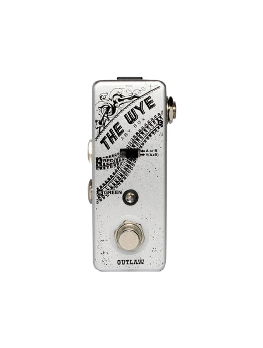 Outlaw Effects The Wye ABY Pedal + Gator Patch Cable 3 Pack