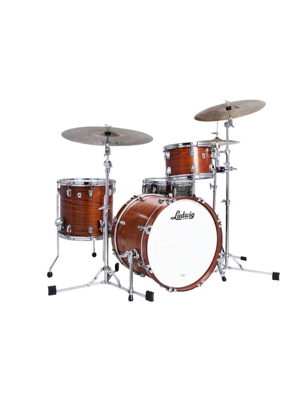 Ludwig Classic Oak Downbeat 3pc Shell Pack w/20" Kick - Tennessee Whiskey