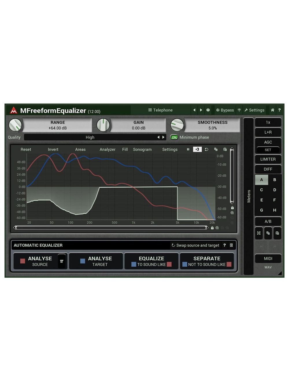 Melda MFreeformEqualizer Draw Your Own EQ Curve