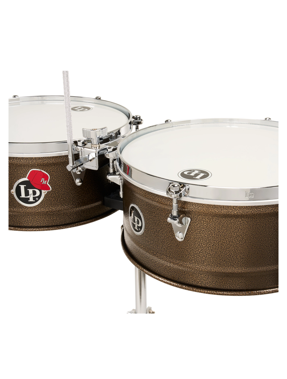 Latin Percussion 14"/15" Pedrito Signature Timbales - Steel Mocha Chrome