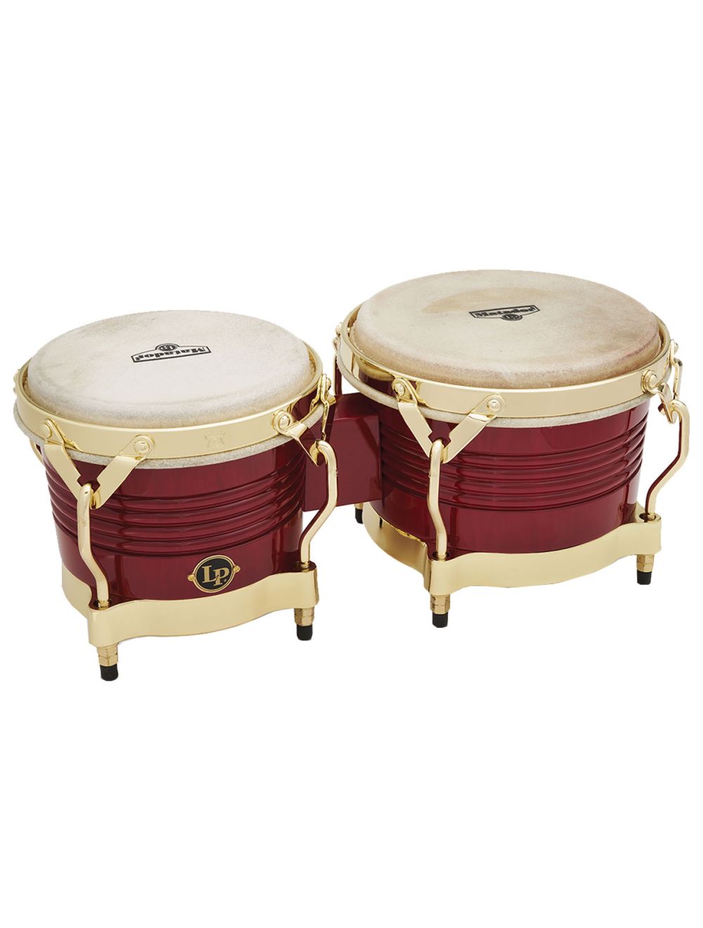 Latin Percussion Matador Series Wood Bongos - Red