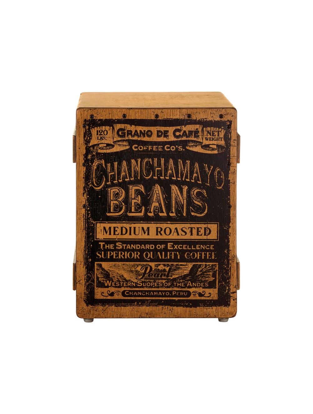 Pearl Primero Crate Style Cajon - Coffee Bean - Open Box
