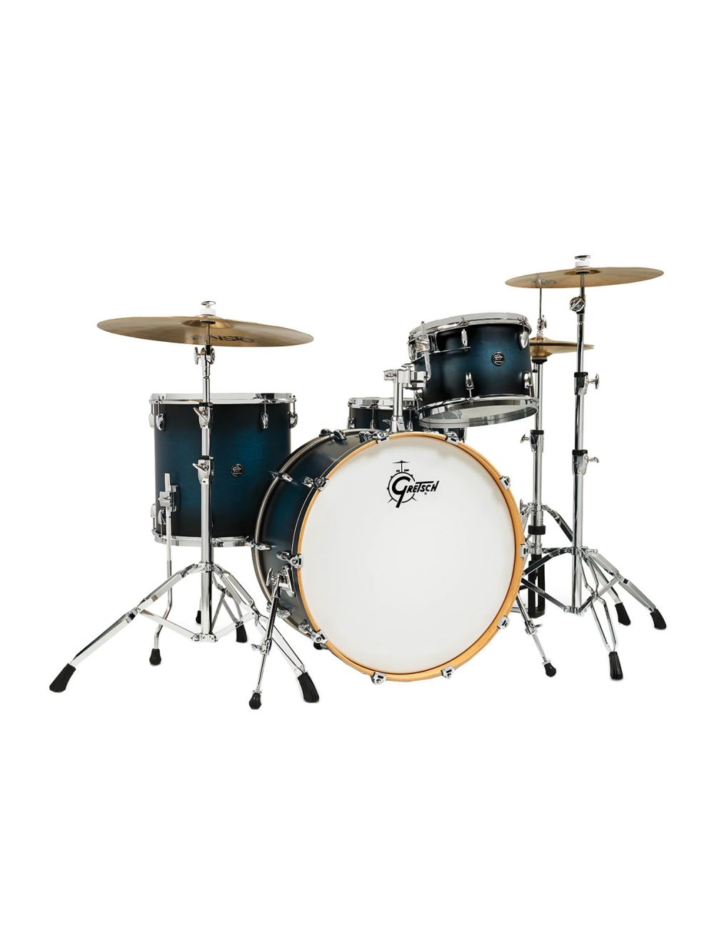 Gretsch Renown 4-Piece Drum Set w/24" Kick - Satin Antique Blue Burst - Open Box