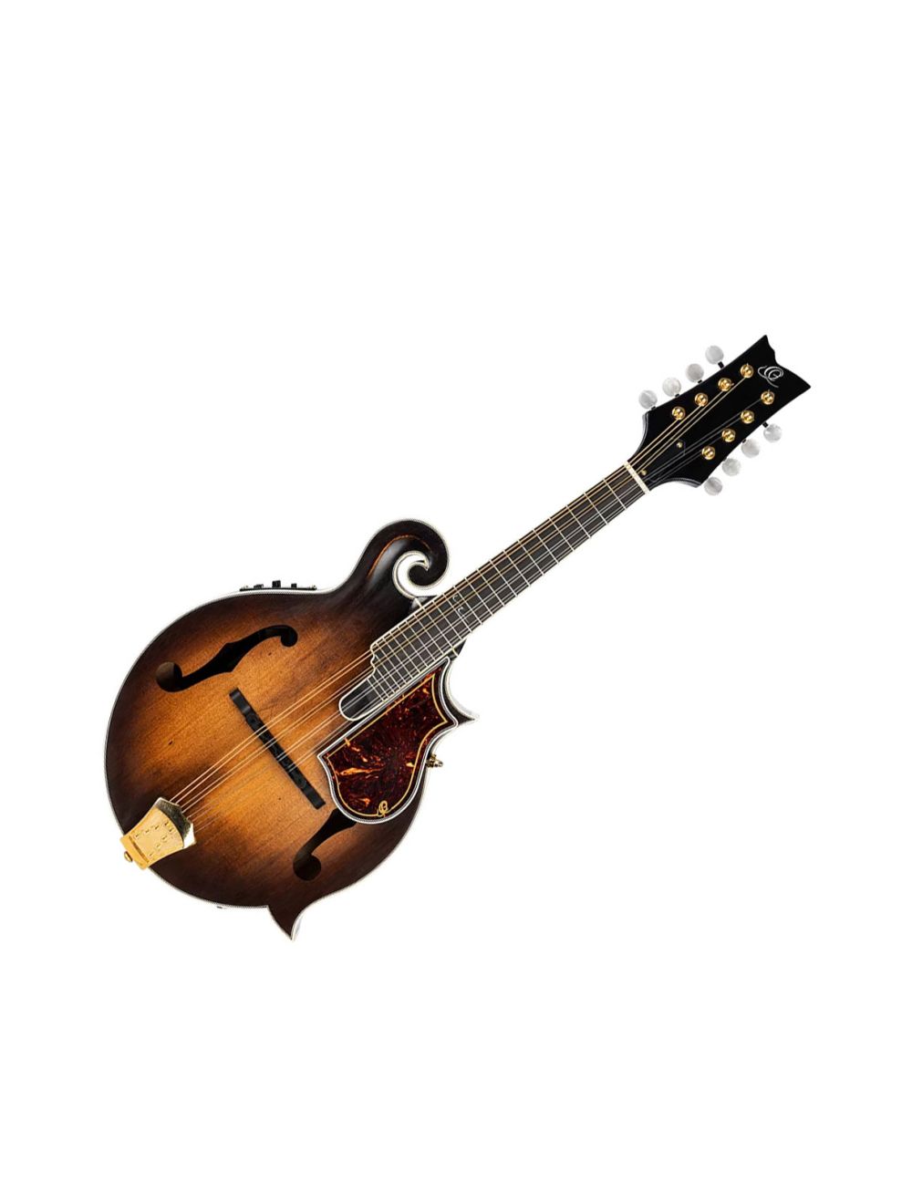 Ortega Guitars RMFE100AVO F-Style Series All Solid A/E Mandolin w/ Bag