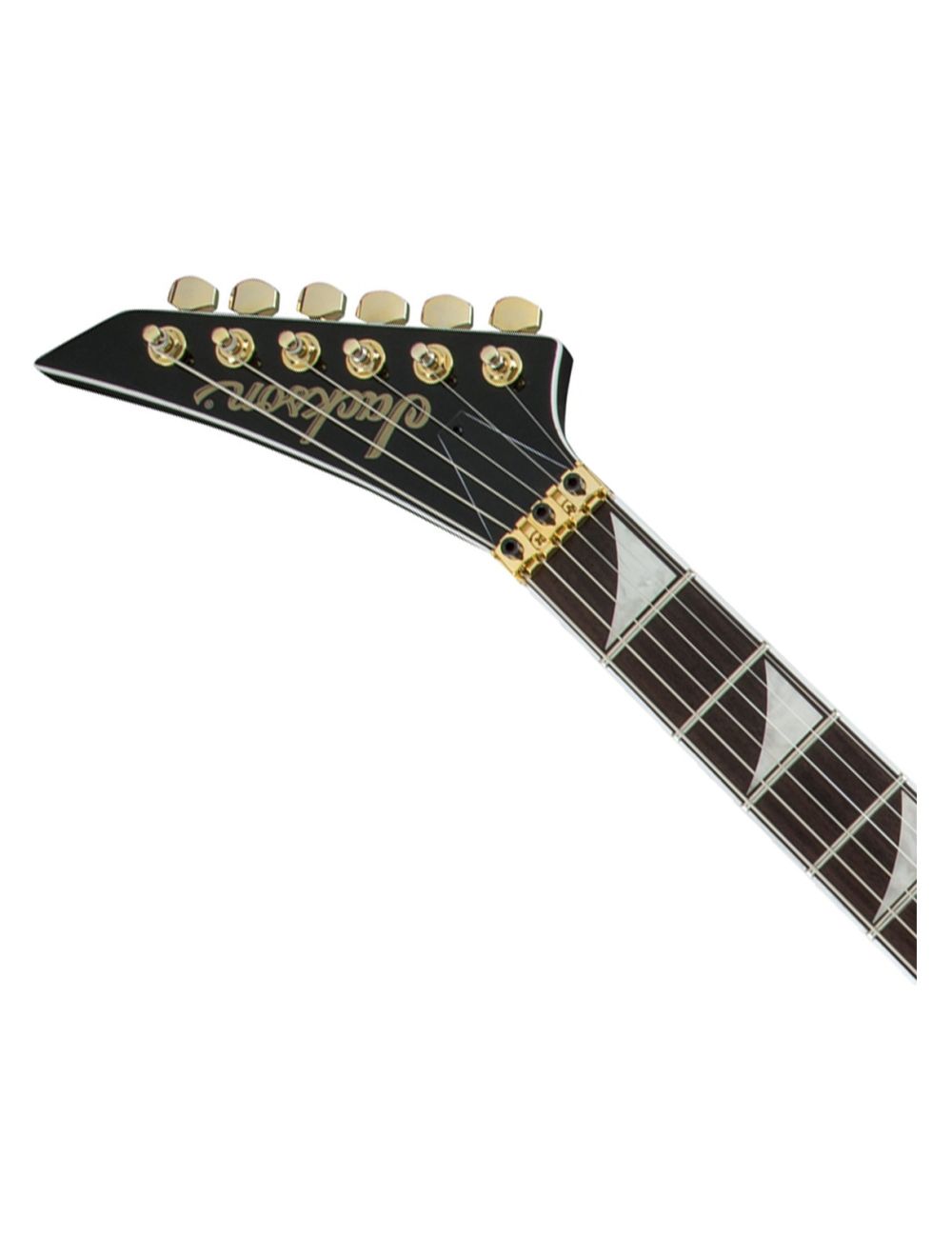 Used Jackson X Series Rhoads RRX24 Laurel FB Black with Yellow Bevels