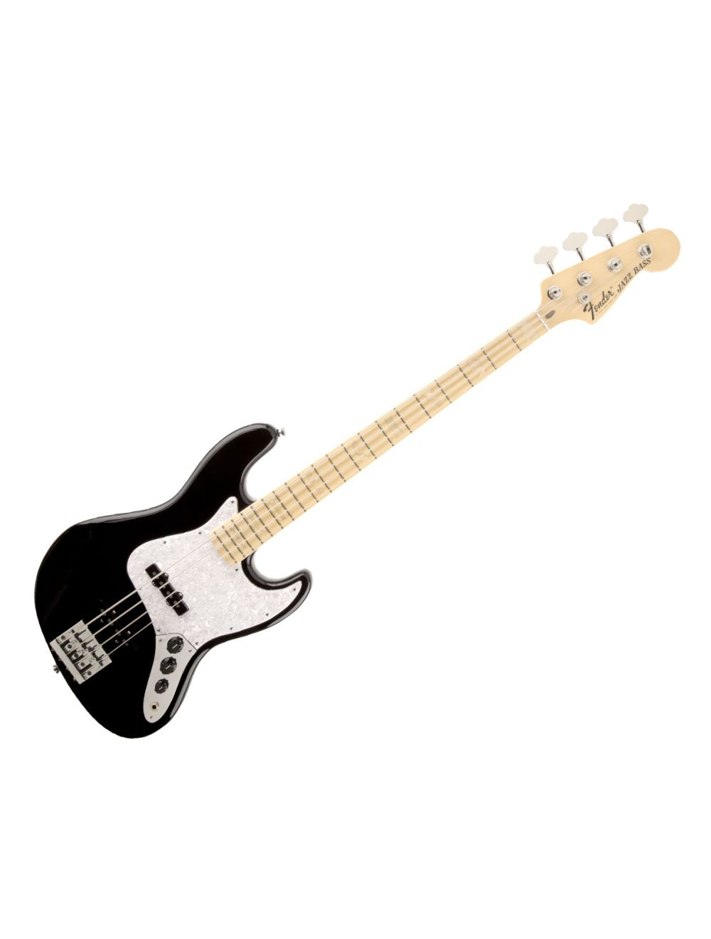 Fender USA Geddy Lee Jazz Bass - Black w/ Maple Fingerboard
