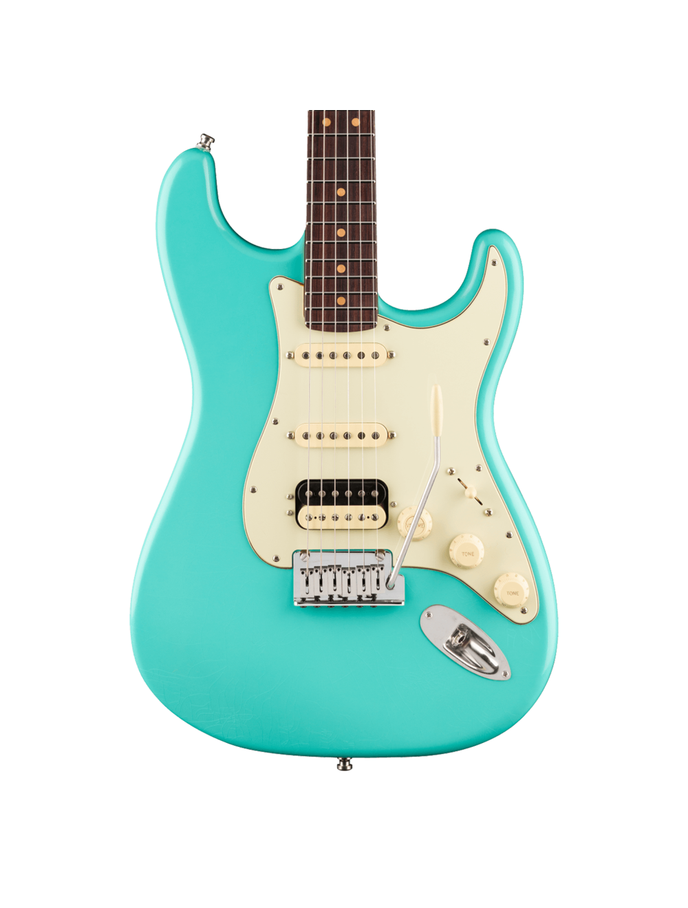 Used Fender American Ultra Luxe '60s Stratocaster HSS - Surf Green Metallic