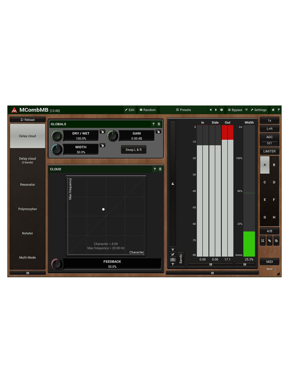 Melda MCombMB 4 Extraordinary Filters in Each Band