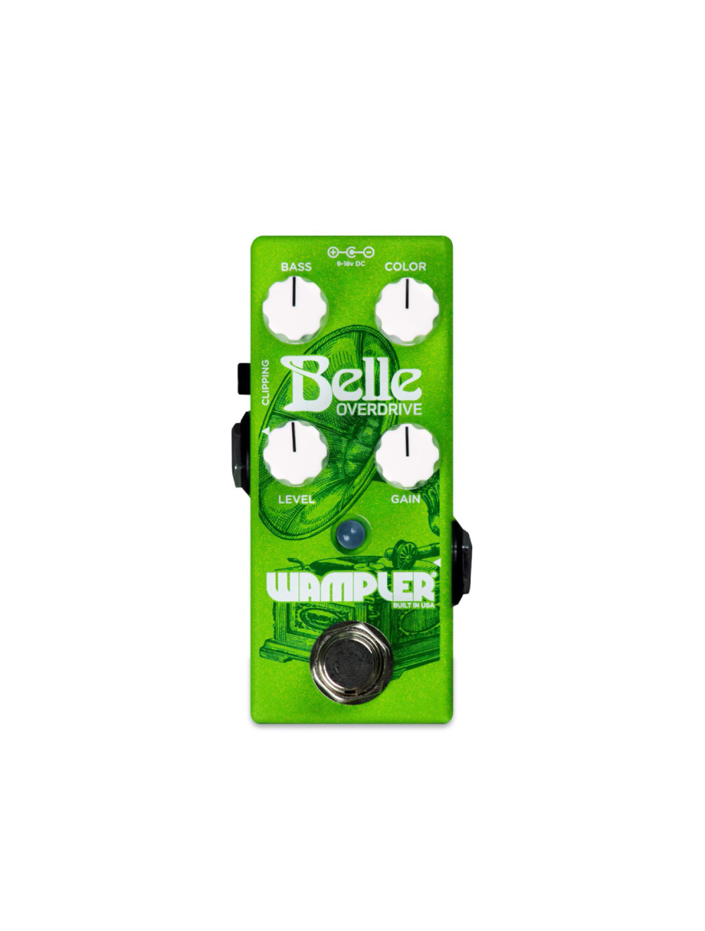 Wampler Belle Overdrive Pedal + Gator Patch Cable 3 Pack