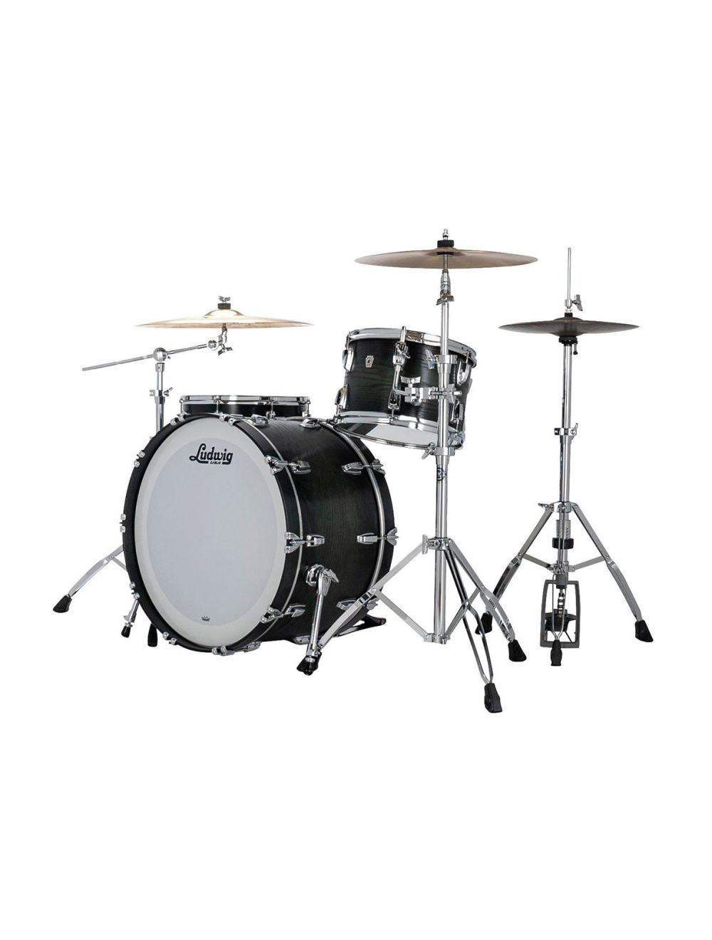 Ludwig Classic Oak Pro Beat 3-pc Shell Pack w/24"  Kick - Green Burst