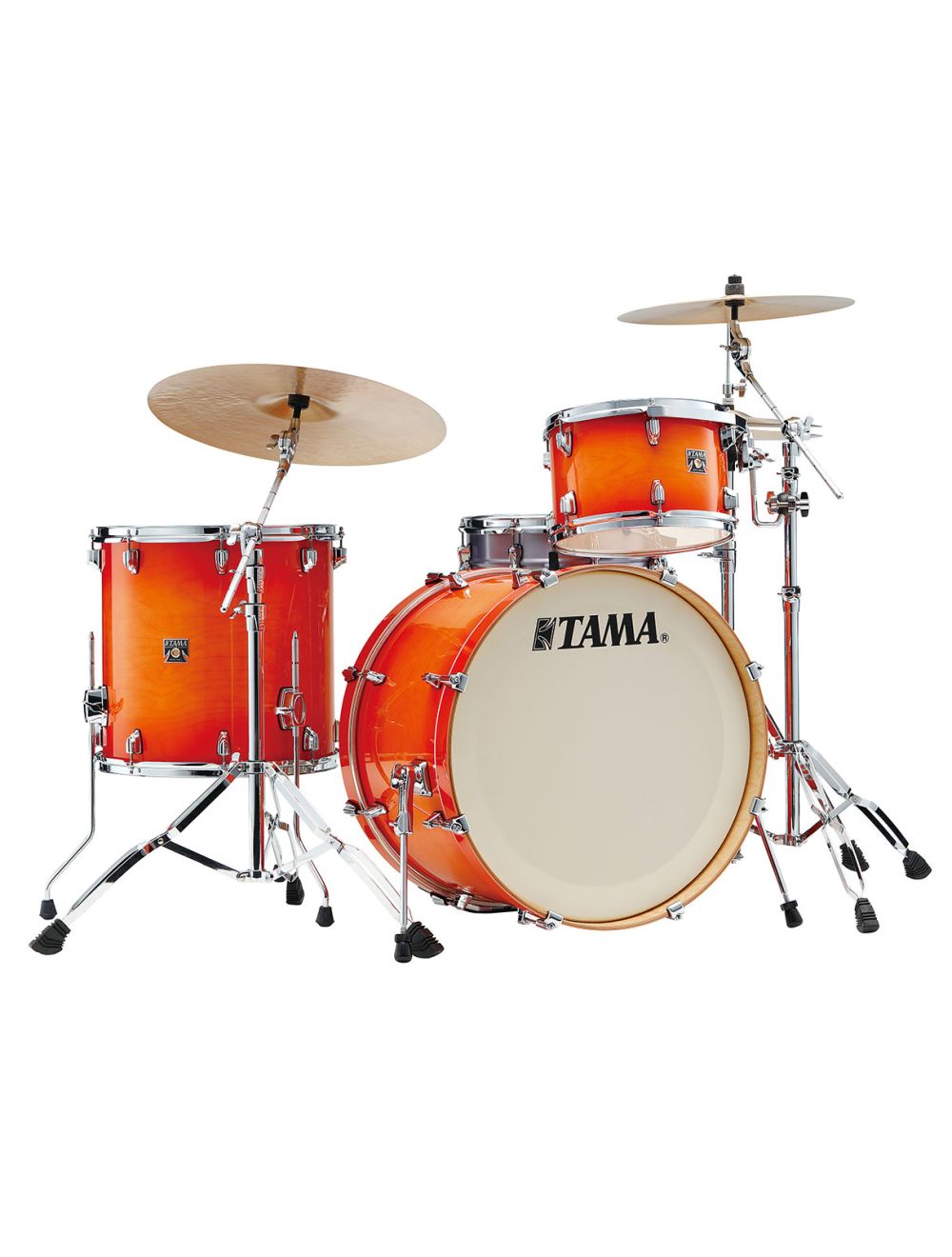 Tama Superstar Classic 3 piece Shell Pack Tangerine Lacquer Burst