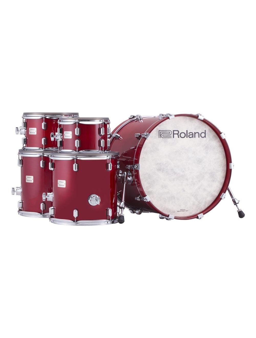 Roland VAD716 V-Drums Acoustic Designed Electronic Drum Kit - Gloss Cherry - Open Box