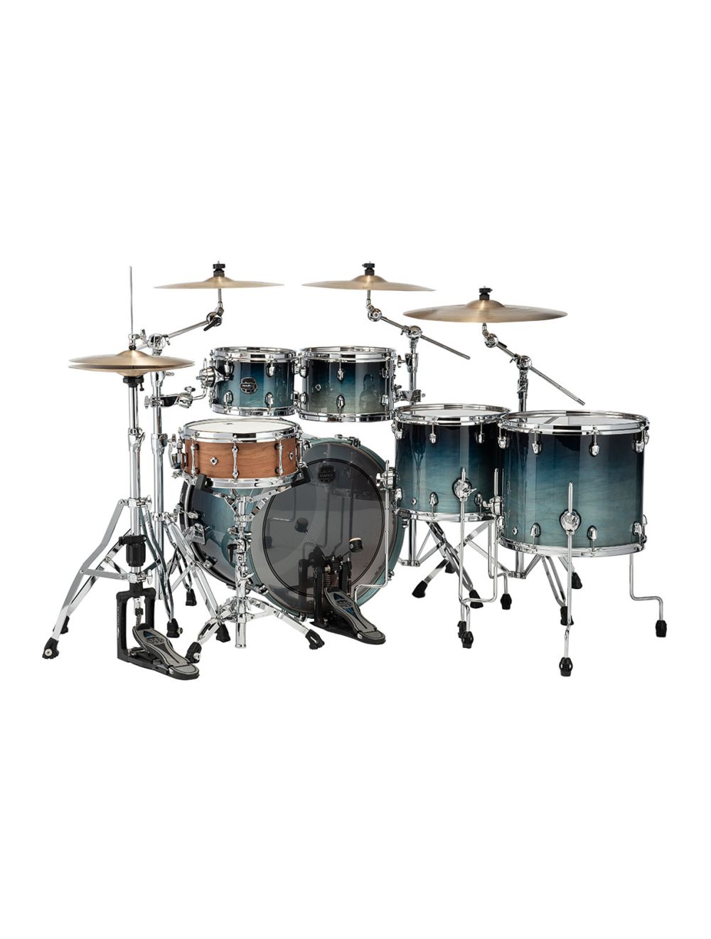 Mapex Saturn Studioease 5 Piece Shell Pack - Teal Blue Fade