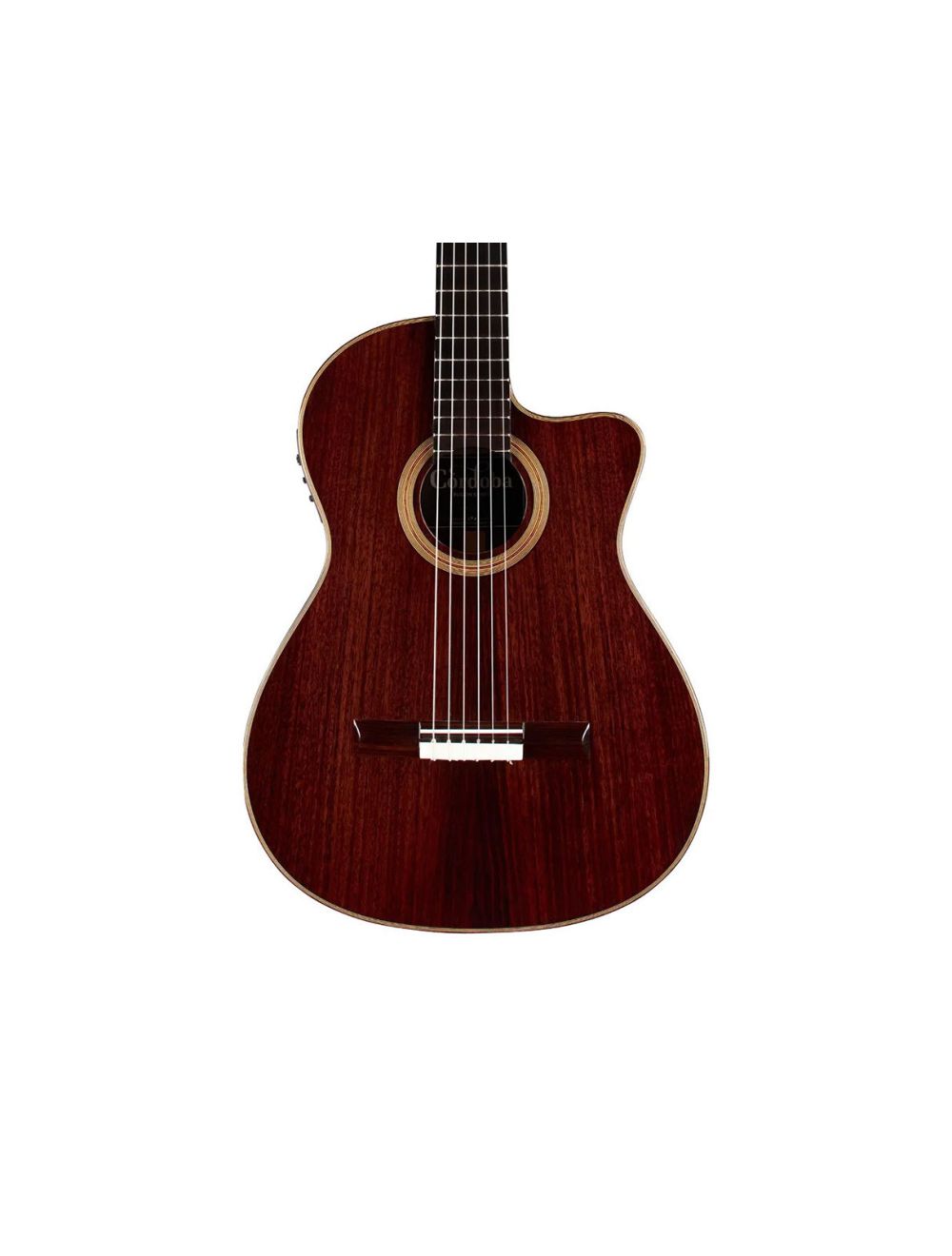 Cordoba Fusion 12 Cutaway Acoustic Electric Nylon String Guitar - Rose II