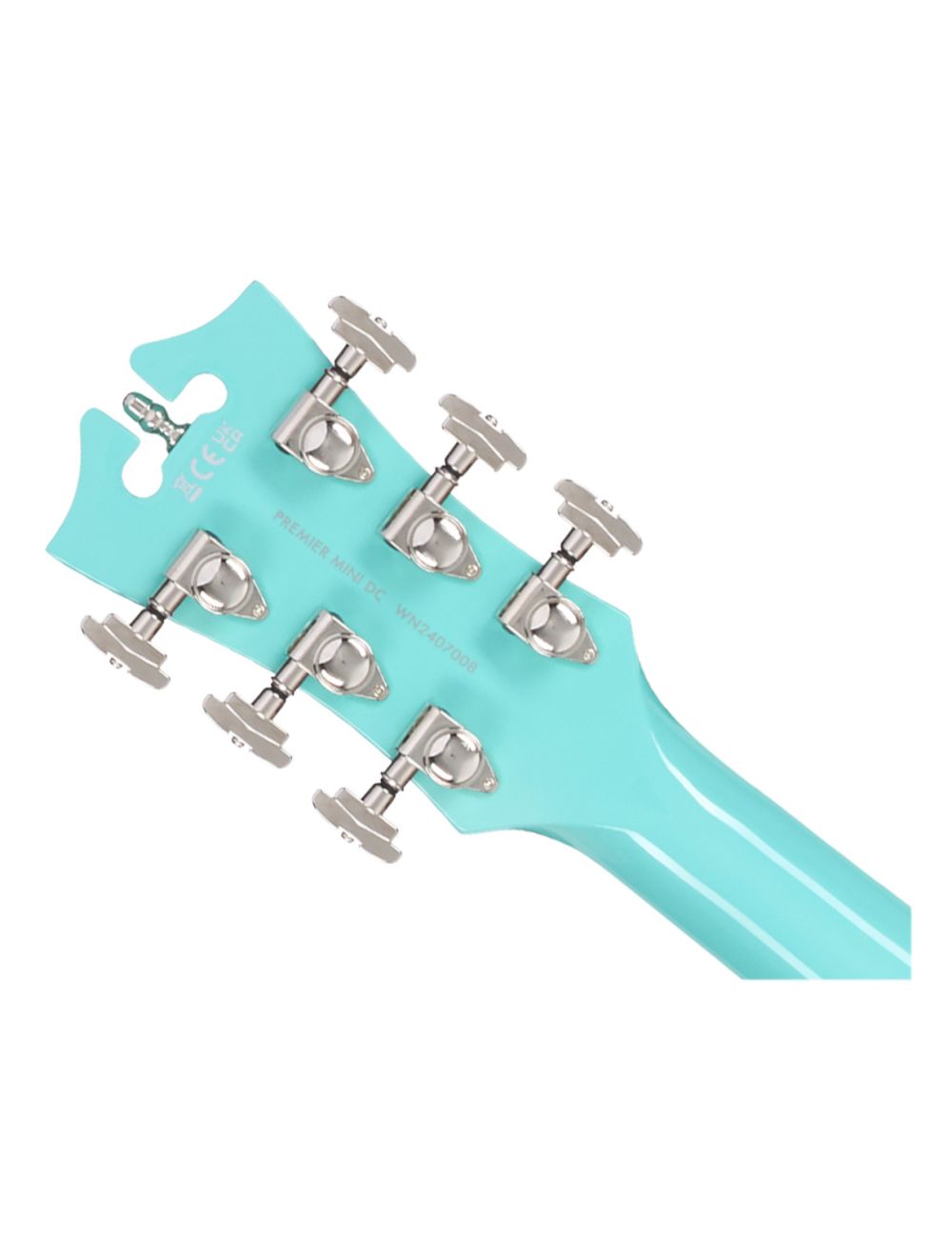 D'Angelico Premier Mini DC Semi-Hollow Guitar - Surf Green - Open Box