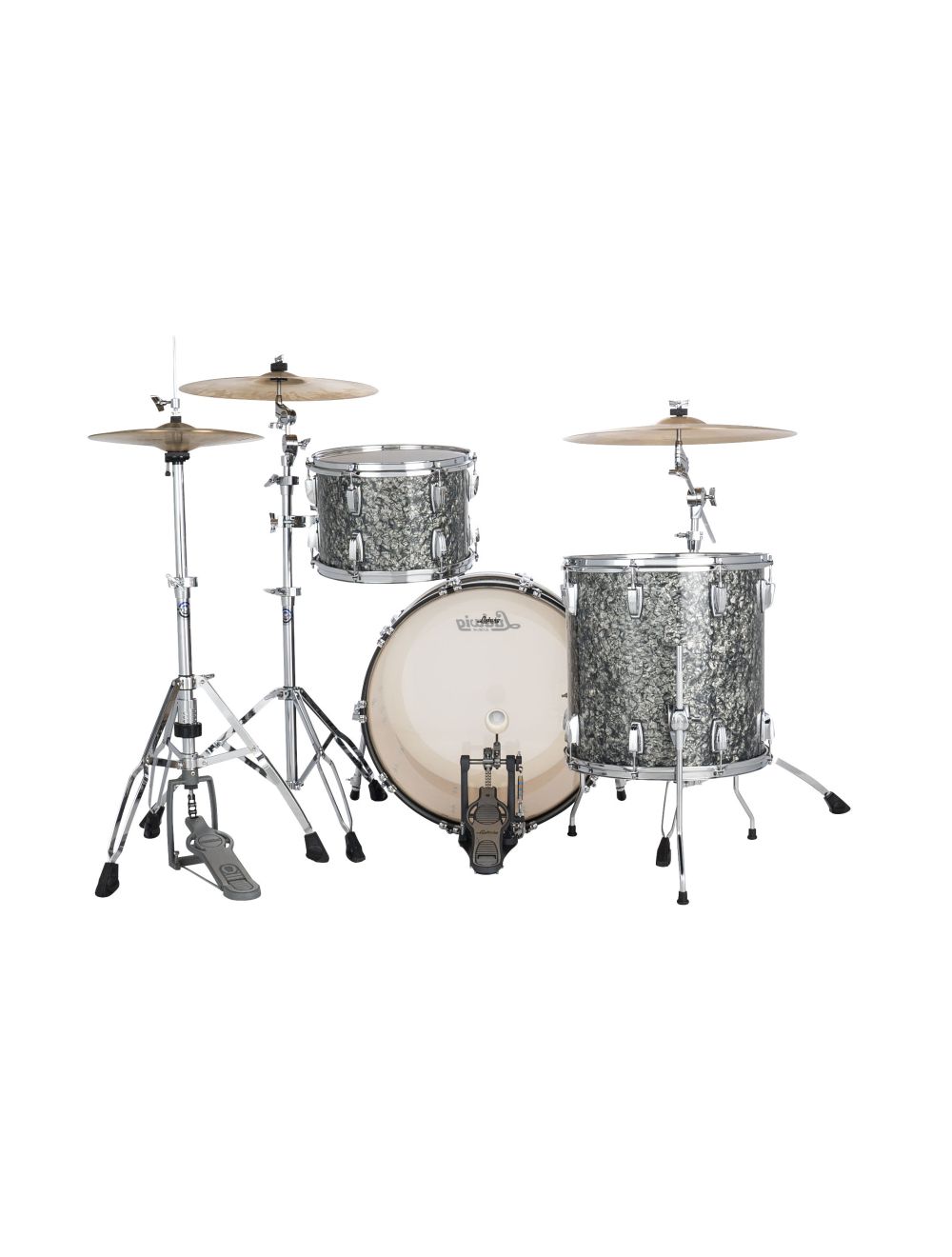 Ludwig Classic Maple Jazzette 3pc Shell Pack w/18" Kick - Black Pearl