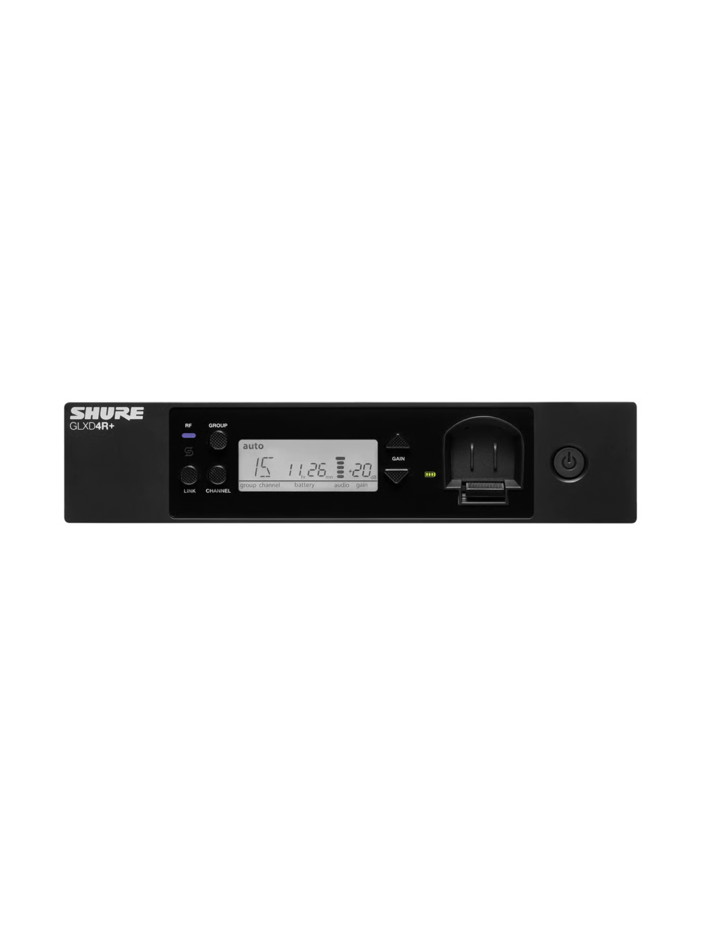 Shure GLXD4R+ Digital Wireless Dual Band Half-Rack Receiver - Z3