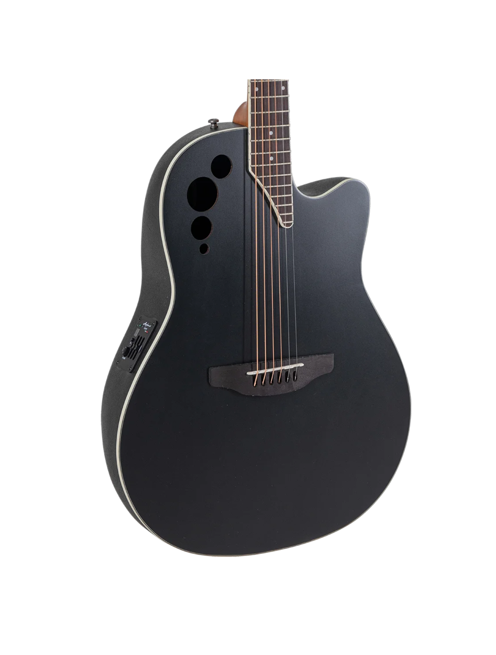 Ovation Applause AE44-5S Cutaway A/E Guitar - Black Satin - Open Box