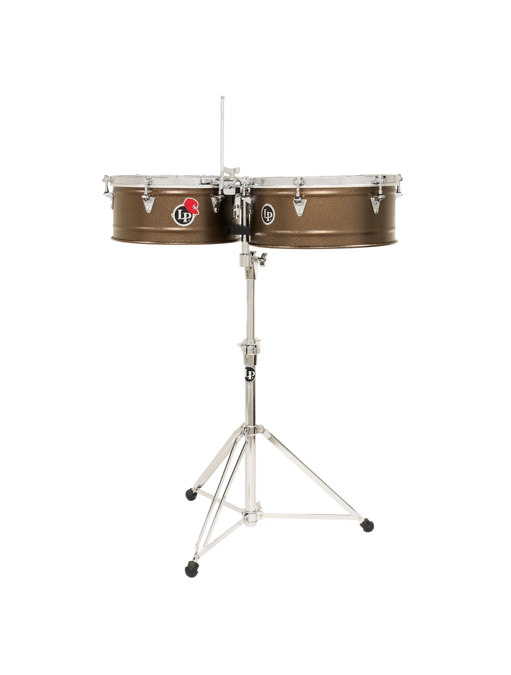 Latin Percussion 14"/15" Pedrito Signature Timbales - Steel Mocha Chrome