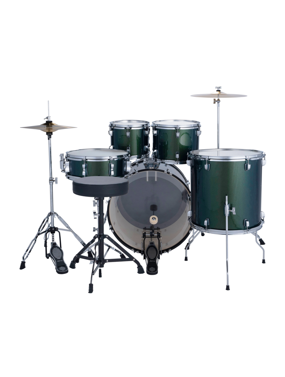 Ludwig Accent Fuse 5-Piece Shell Pack - Jade Dust - Used