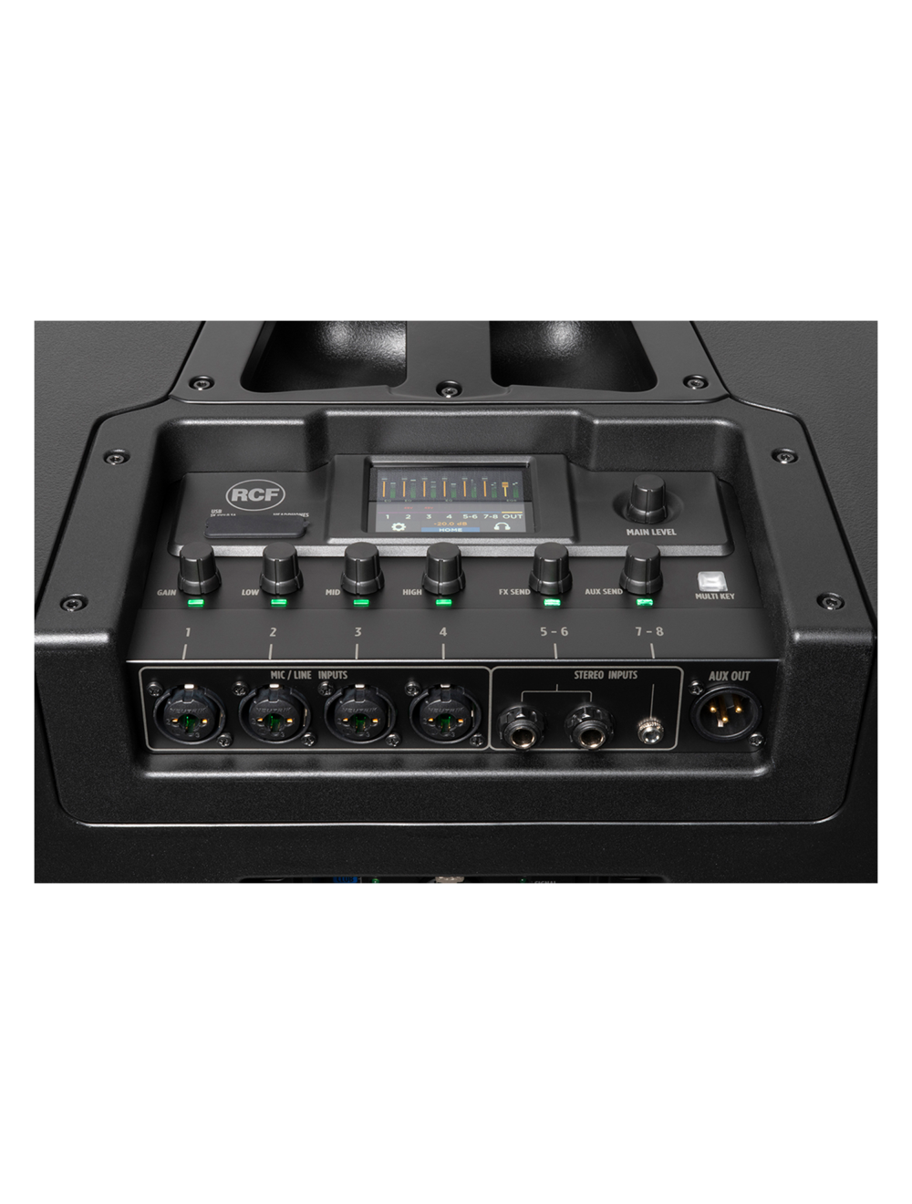 RCF EVOX-JMIX-9 Powered Column Array (Black)