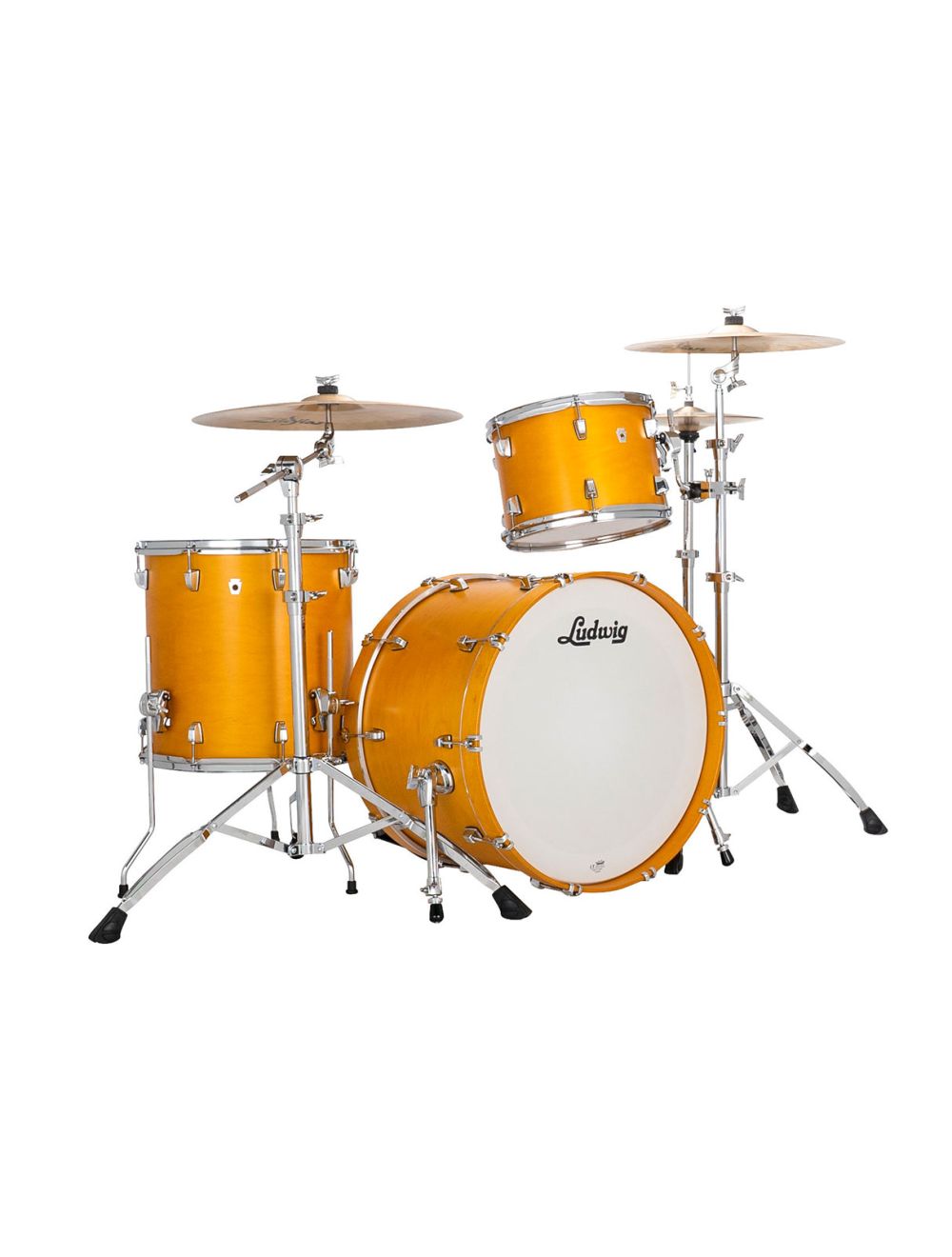 Ludwig Neusonic Fab 3-pc Shell Pack w/ 22" Kick - Golden Slumbers Stain