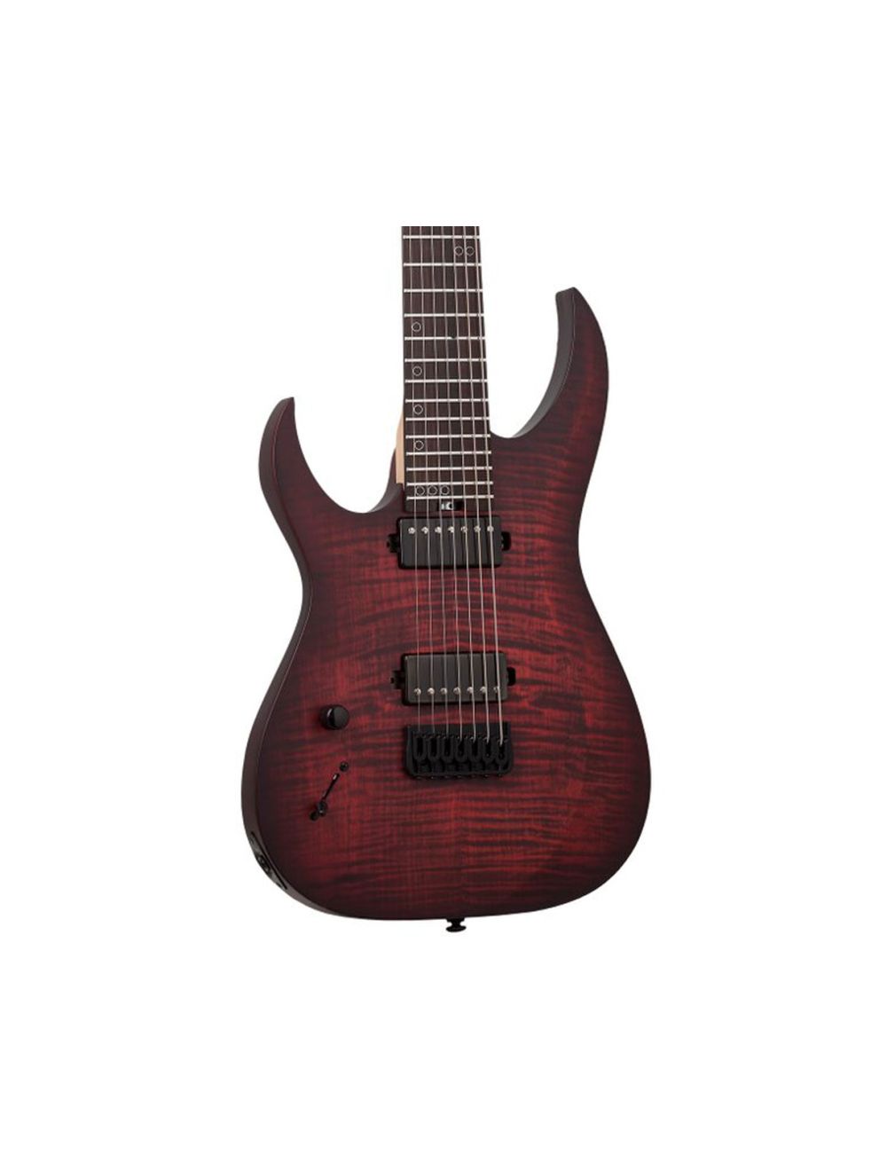 Schecter Sunset-7 Extreme Left Handed - Scarlet Burst
