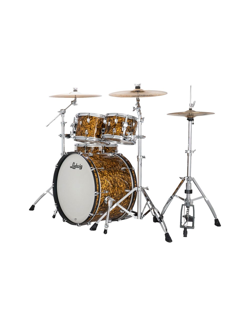 Ludwig Neusonic Mod 4-pc Shell Pack w/ 22" Kick - Butterscotch Pearl