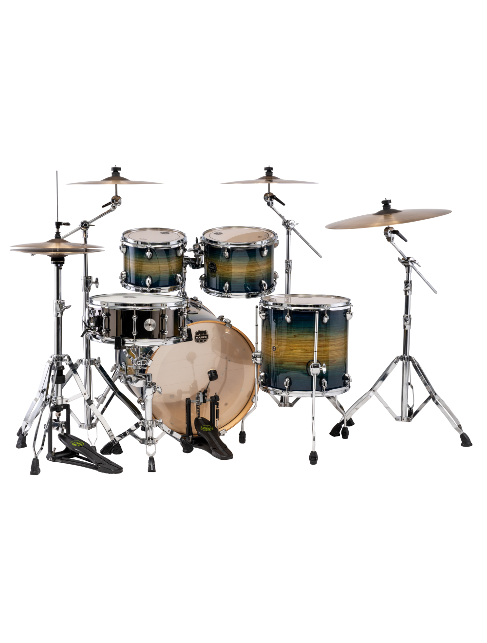 Mapex Armory Series Fusion 5-Pc Shell Pack w/ 20" Kick - Rainforest Burst