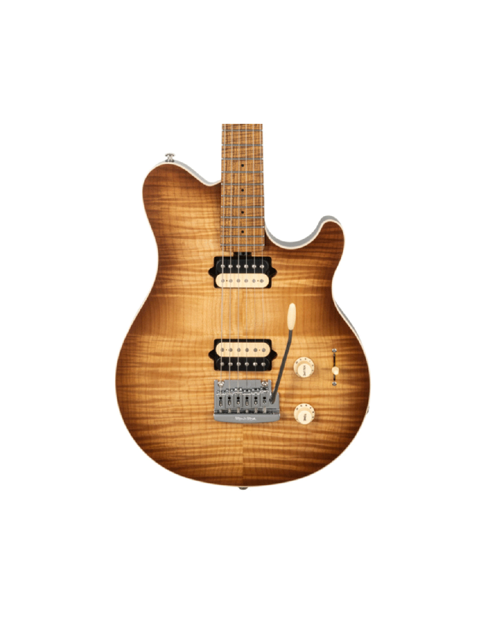 Ernie Ball Music Man Axis Super Sport w/Trem - Satin Honey Pot Flame Top