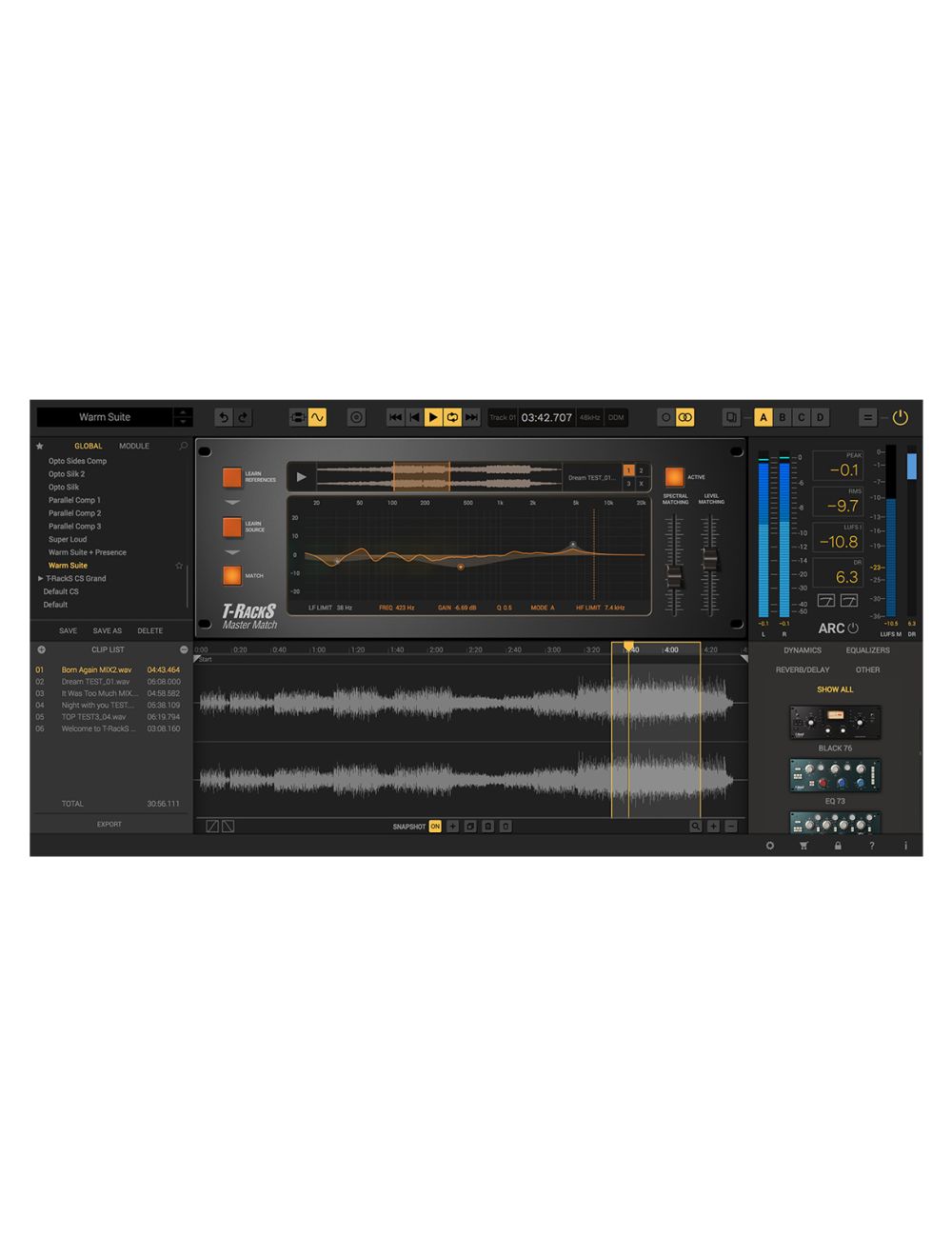 IK Multimedia T-RackS VTube Program Classic Analog Based EQ