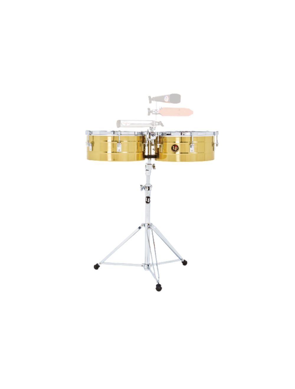 Latin Percussion Tito Puente 13" and 14" Timbales - Brass