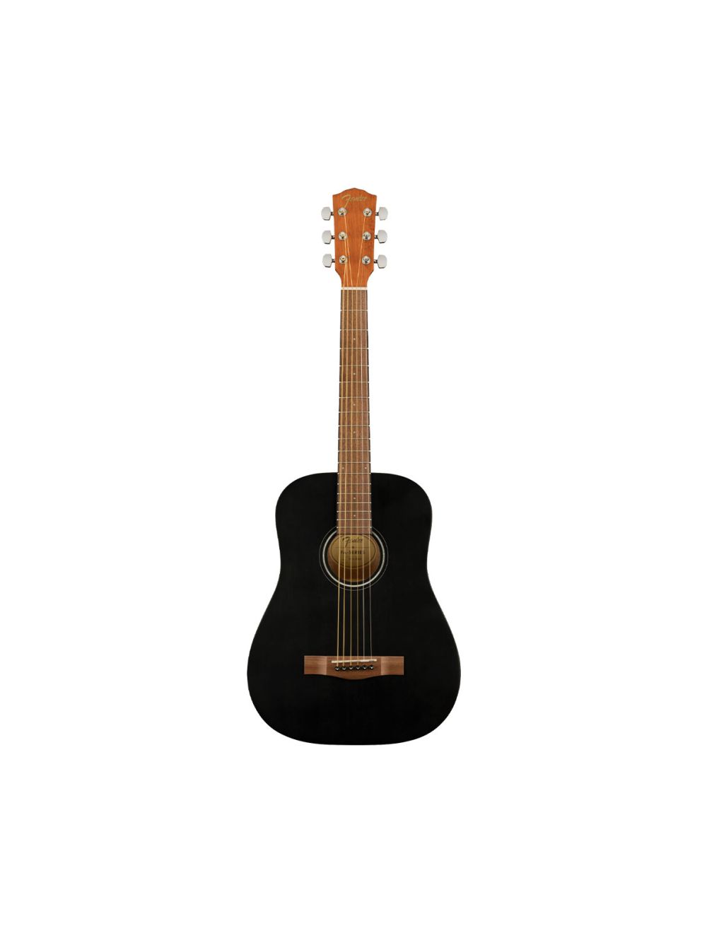 Fender FA-15 3/4 Scale Acoustic Guitar - Black w/ Walnut FB