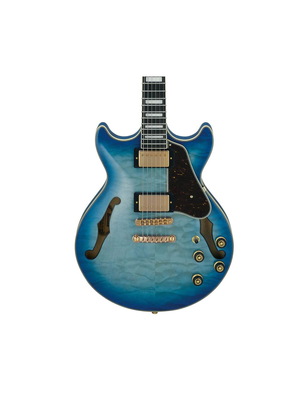 Ibanez AM93QMJBB AM Artcore Expressionist Electric Guitar - Jet Blue Burst