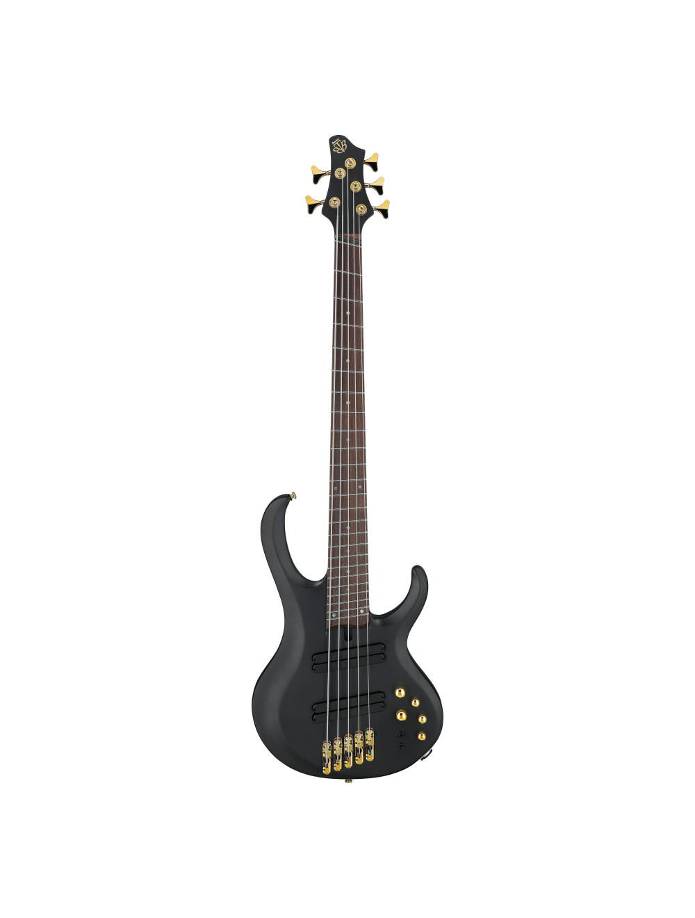 Used Ibanez BTB605LM BTB Bass Workshop 5-String MS Bass Guitar - Black Flat