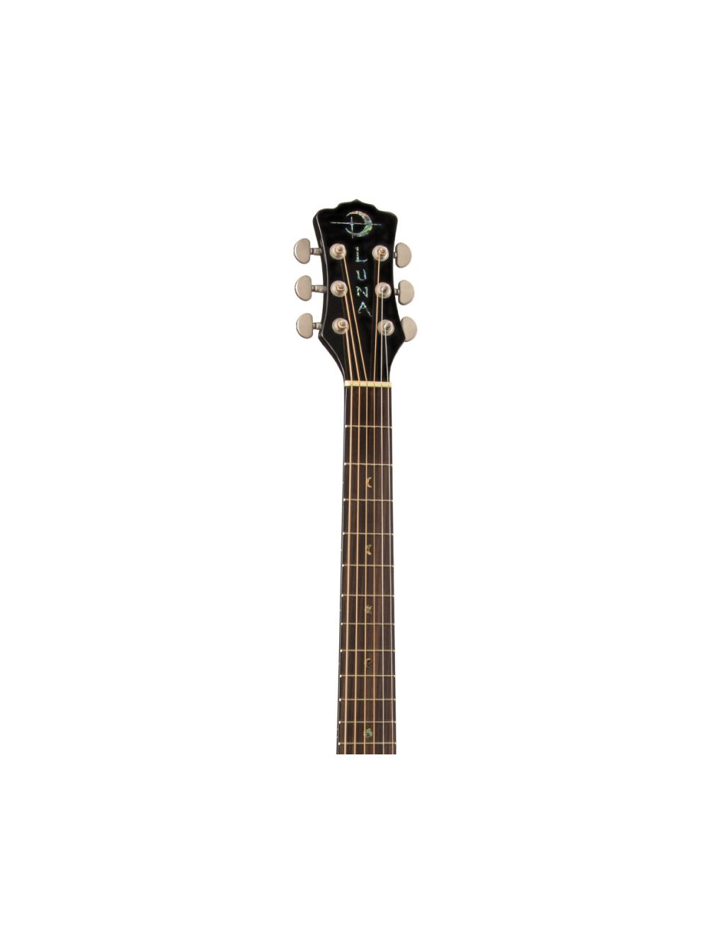Luna Fauna Phoenix Acoustic/Electric Guitar - Black - Open Box