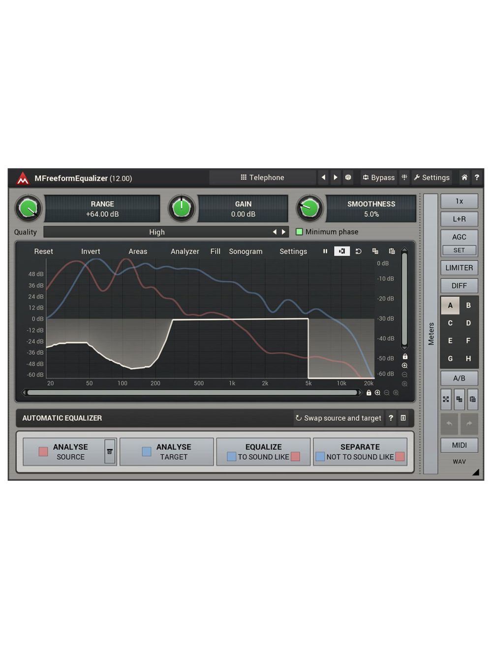 Melda MFreeformEqualizer Draw Your Own EQ Curve