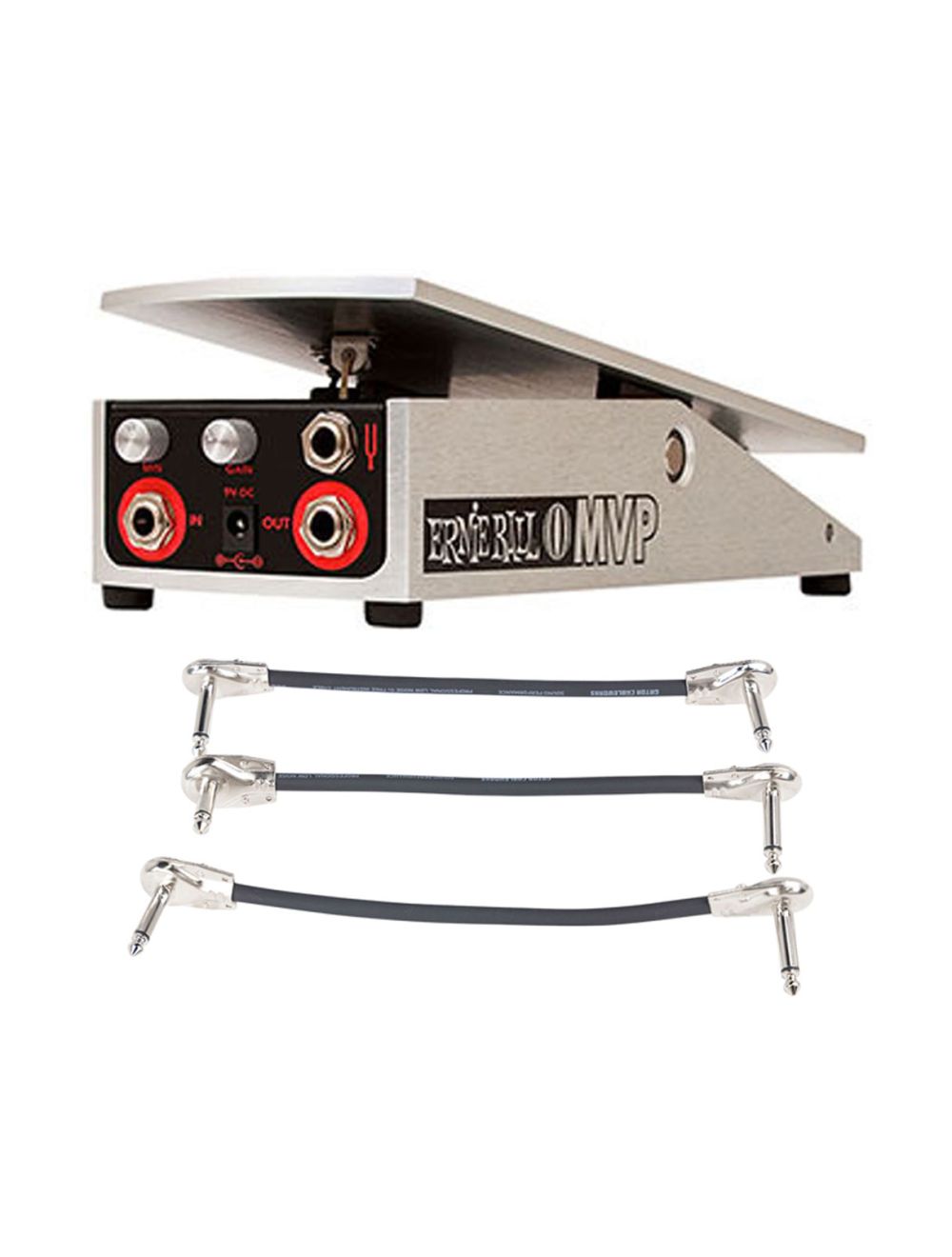 Ernie Ball 6182 MVP  Most Valuable Pedal + Gator Patch Cable 3 Pack