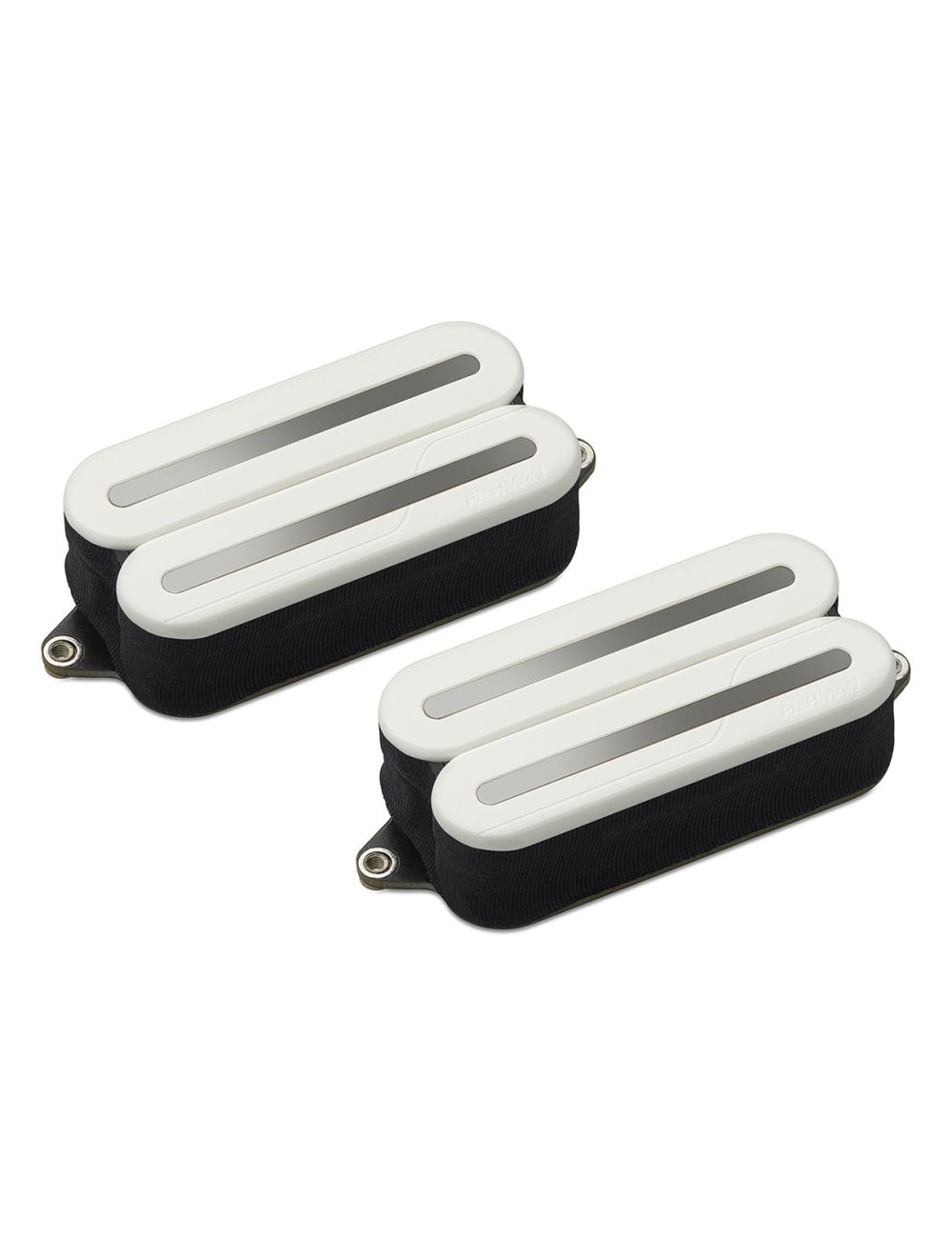 Fishman Fluence Open Core Modern Humbucker Set White w/Blk Nickel Blade Open Box