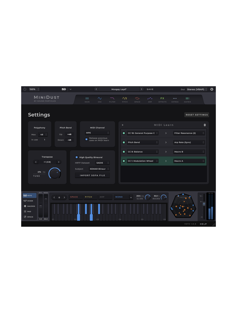 Sound Particles MiniDust - EDU