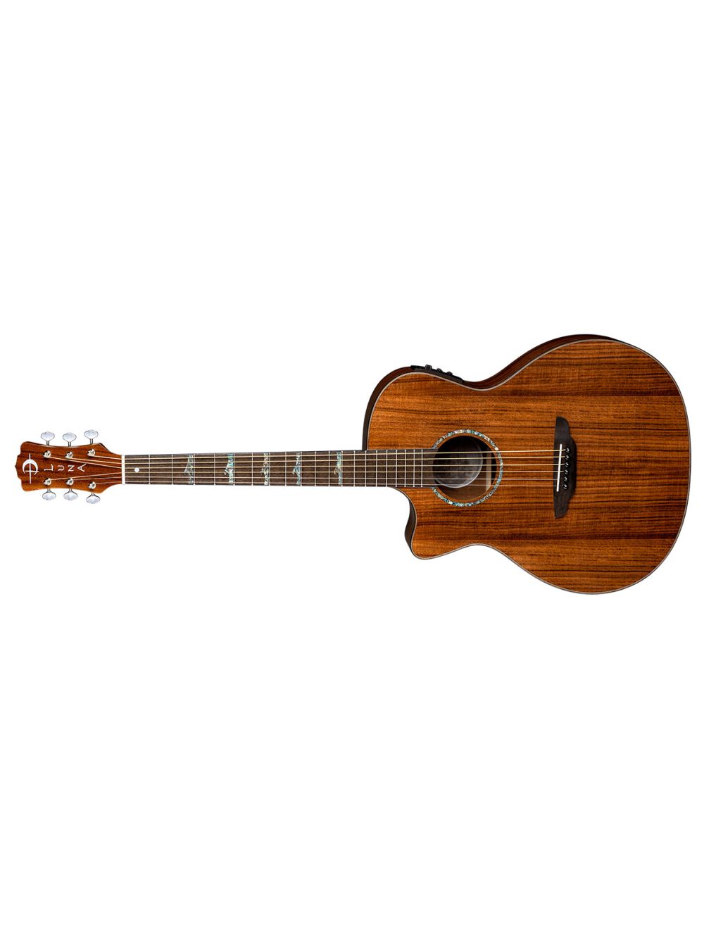 Luna High Tide Koa Grand Concert Cutaway Left Handed A/E Guitar - Open Box