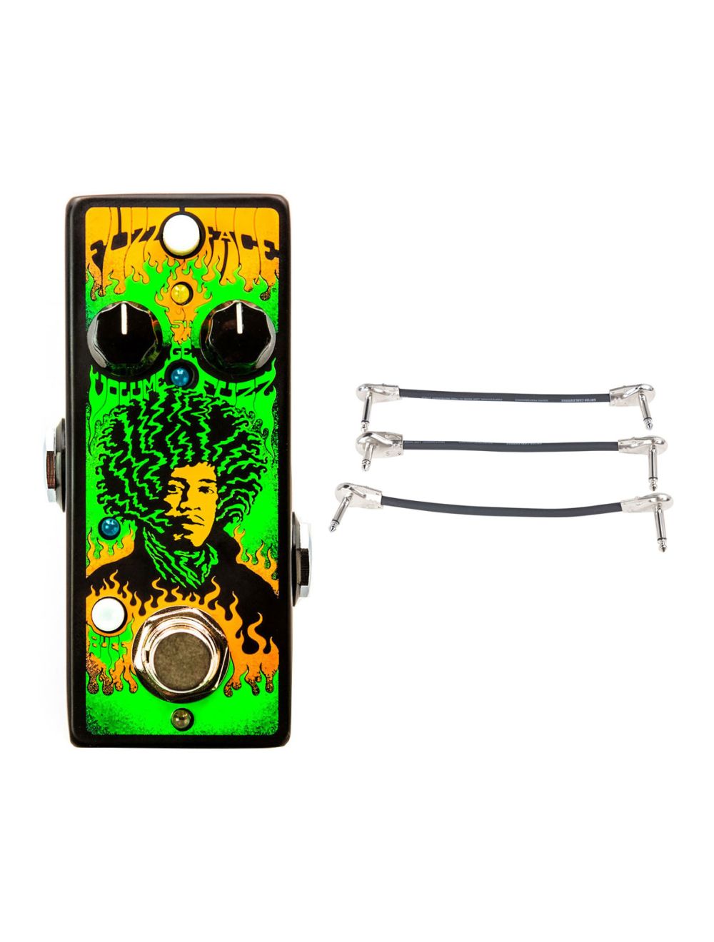 Dunlop JHMS1 Fuzz Face Distortion + Gator Patch Cable 3 Pack