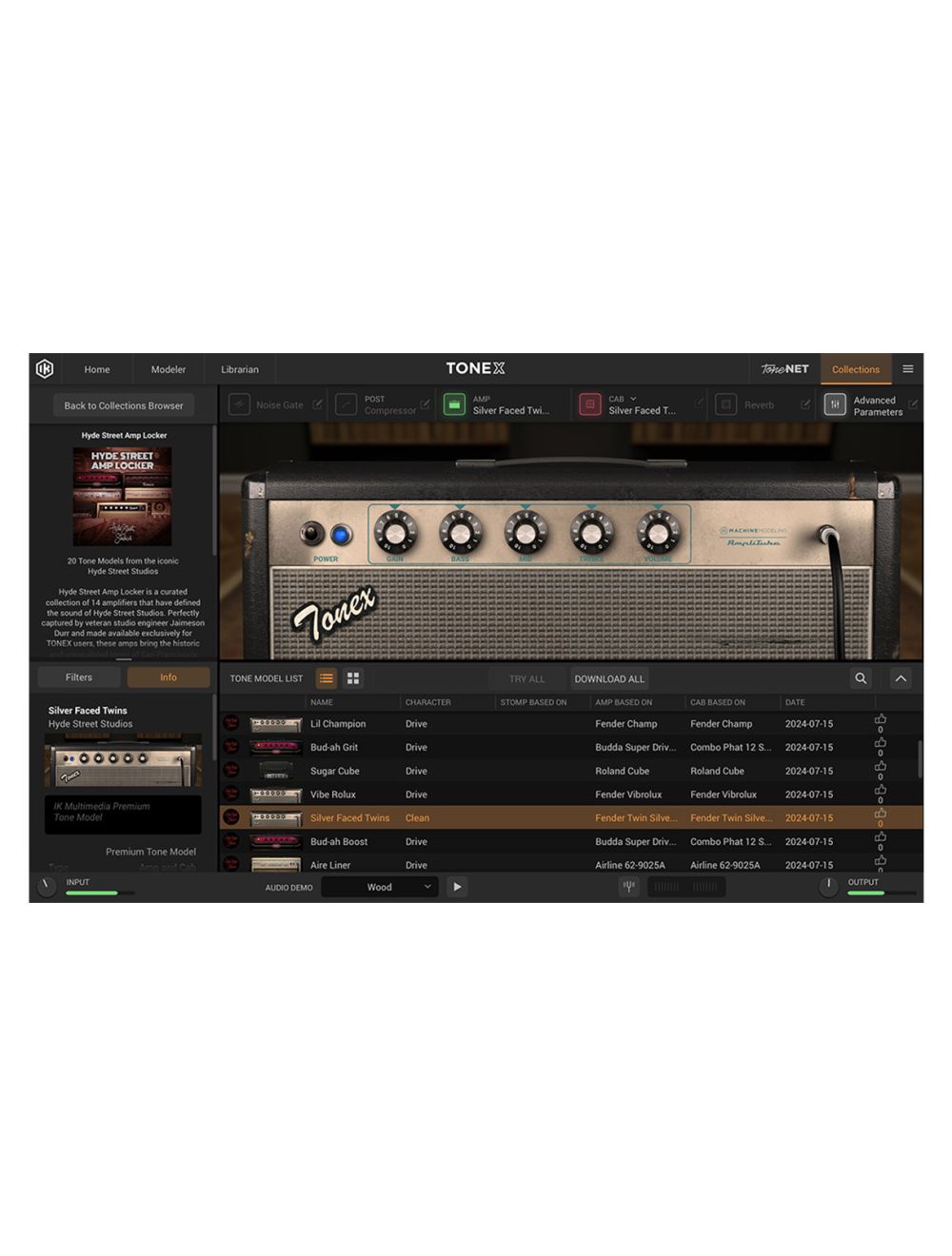 IK Multimedia TONEX Hyde Street Collections: Amp Locker