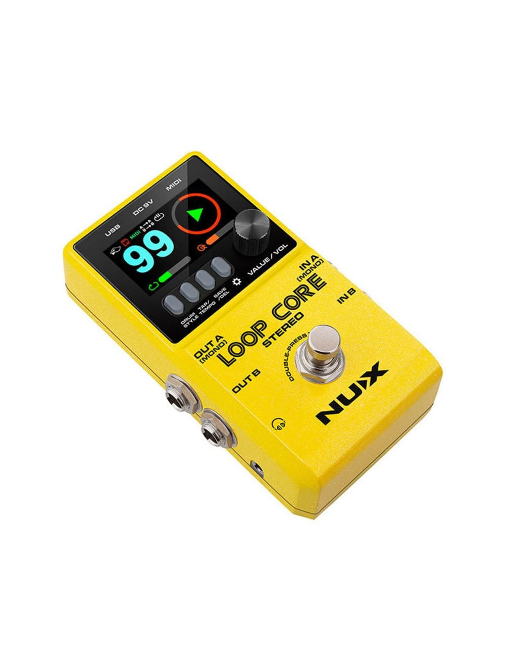 NUX Loop Core Stereo Looper Pedal w/ MIDI and Drum Patterns - Open Box