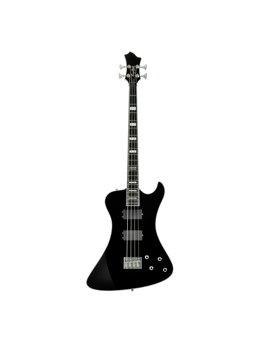 Hagstrom Nekromant 4 Single Cut Bass Guitar - Black Gloss