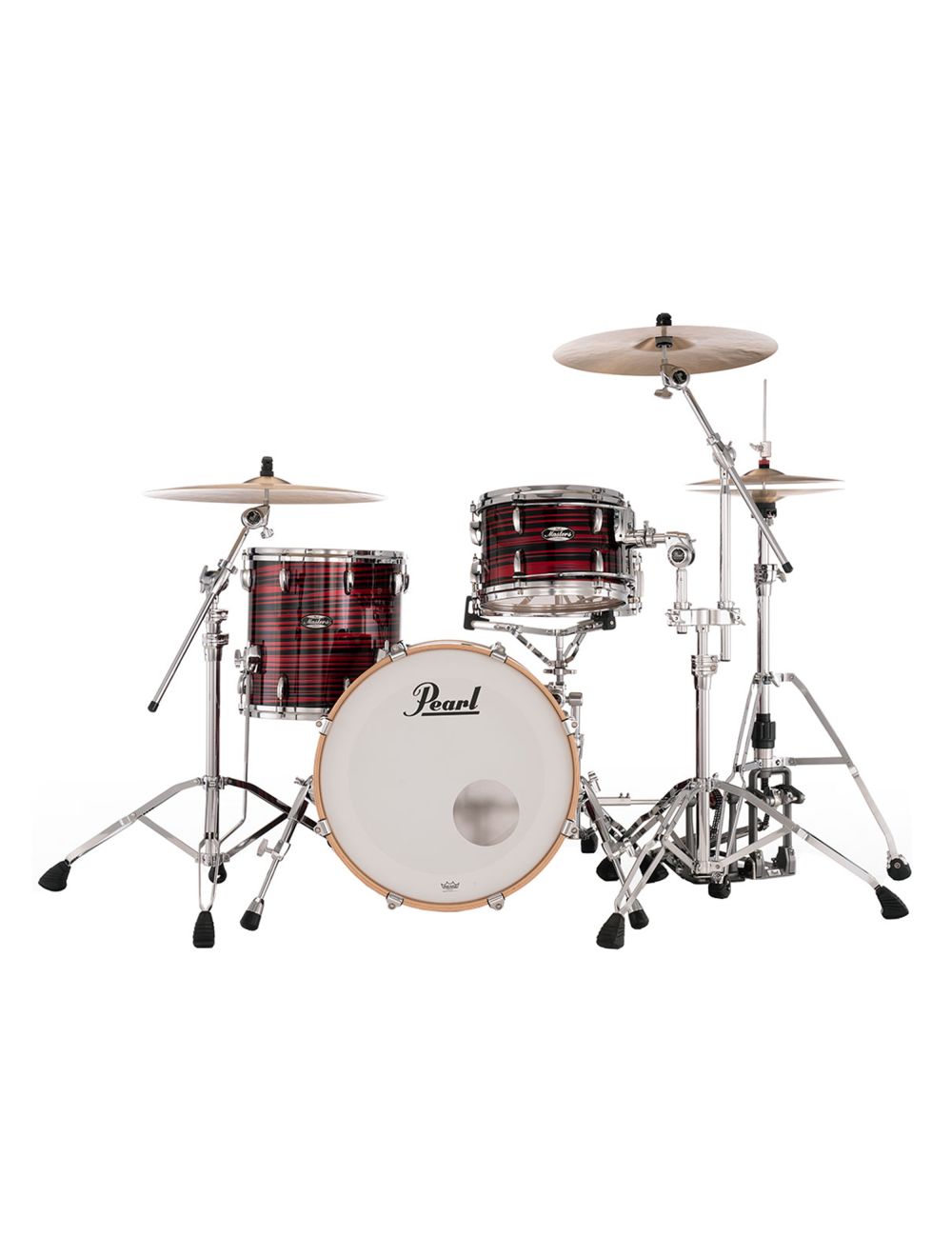 Pearl Masters Maple 3-pc Shell Pack w/ 20" Kick - Red Oyster Swirl