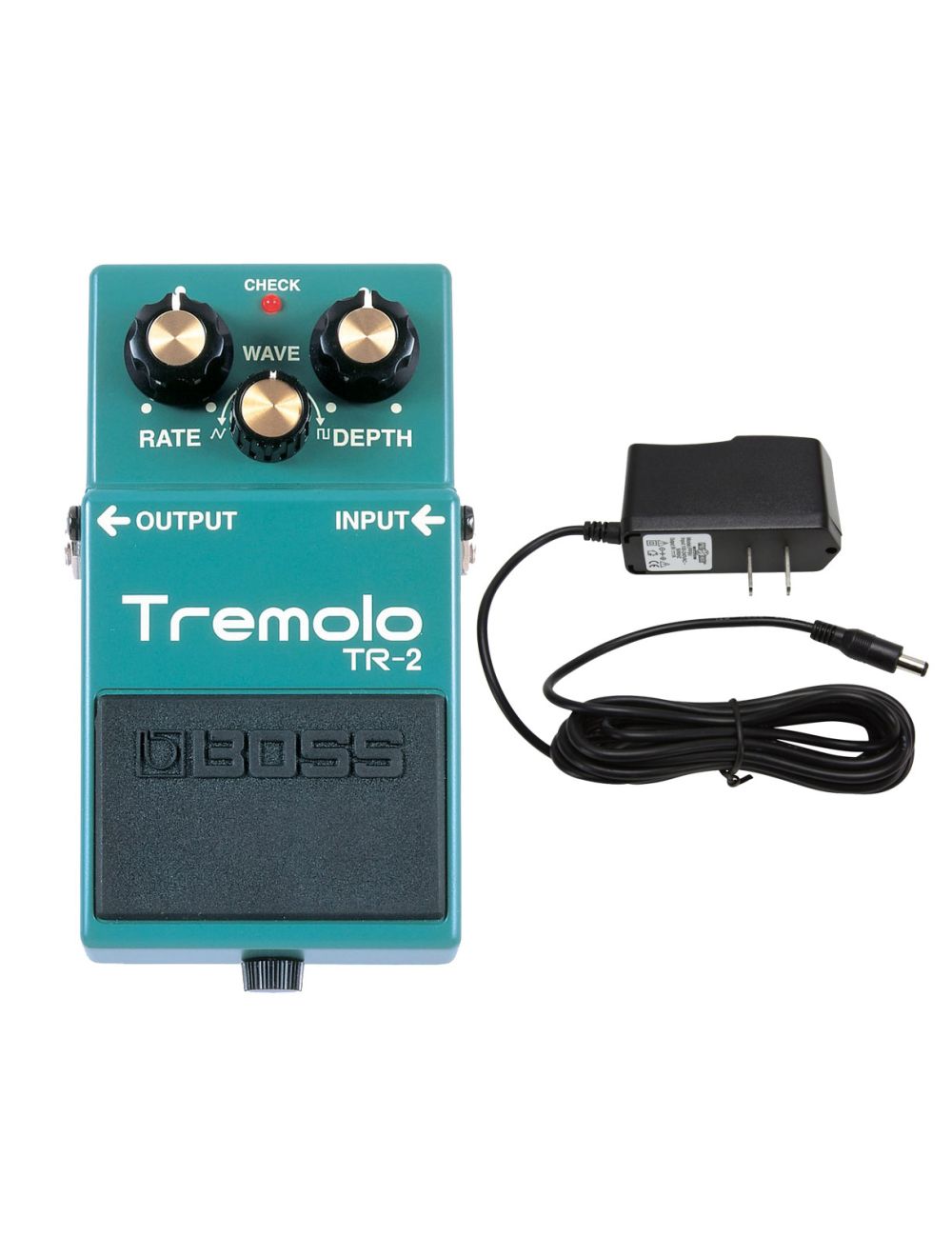 Boss TR-2 Tremolo + Power Supply