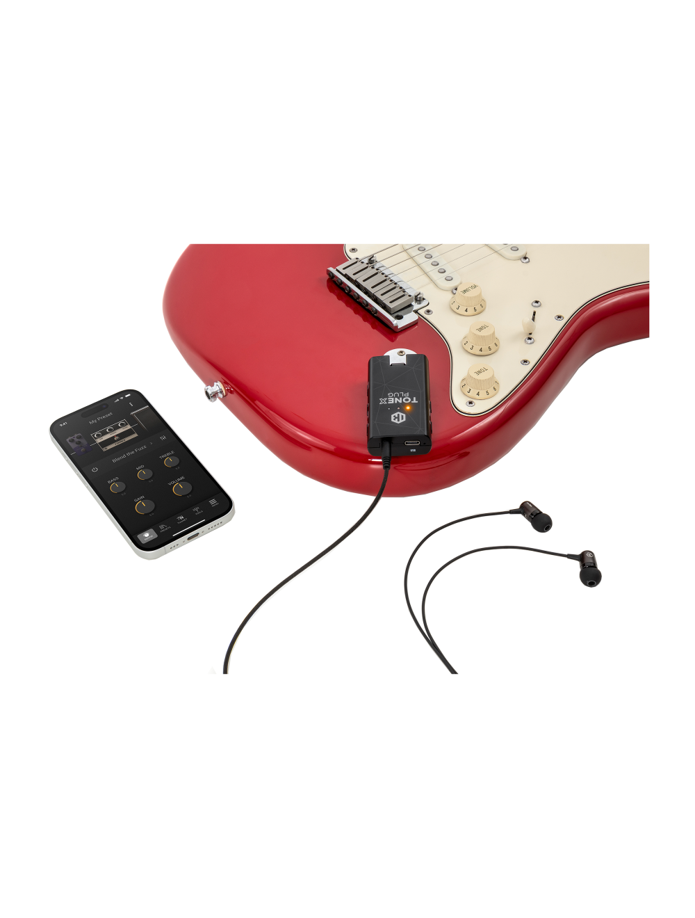 IK Multimedia TONEX Plug Guitar Headphone Amp + Pouch Bundle - Open Box